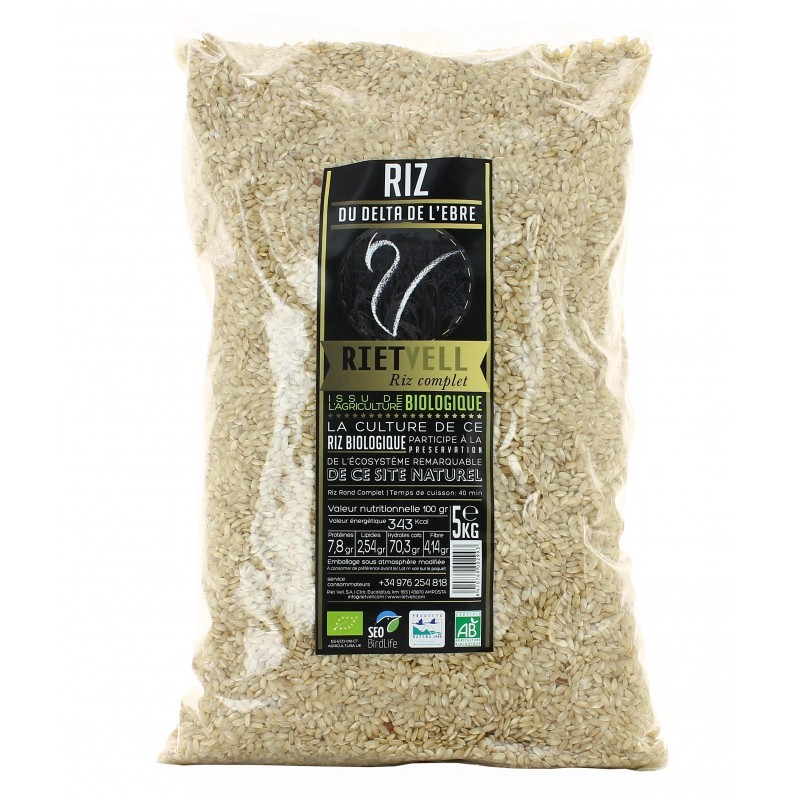 RIZ ROND COMPLET AOP DELTA DE L'EBRE sac 5Kg