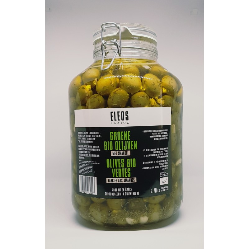 Olives Vertes aux Amandes Bocal de 4.7 kg