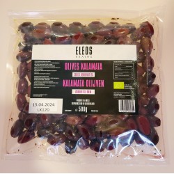 Olives Noires Kalamata SANS noyaux 500gr