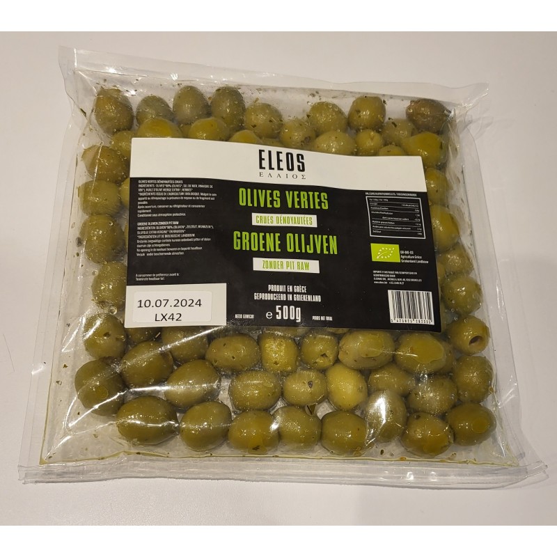 Olives Vertes SANS noyaux 500gr