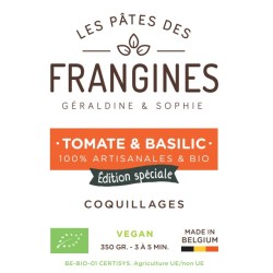 F006 Pâte Coquillage Tricol. Tomate Basilic Nature