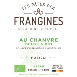 F015 Pâte Fusilli au Chanvre VEGAN