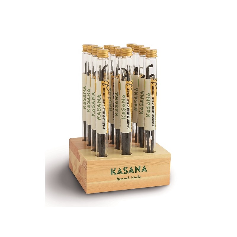 KS Présentoir KASANA pour Vanille en Tube verre