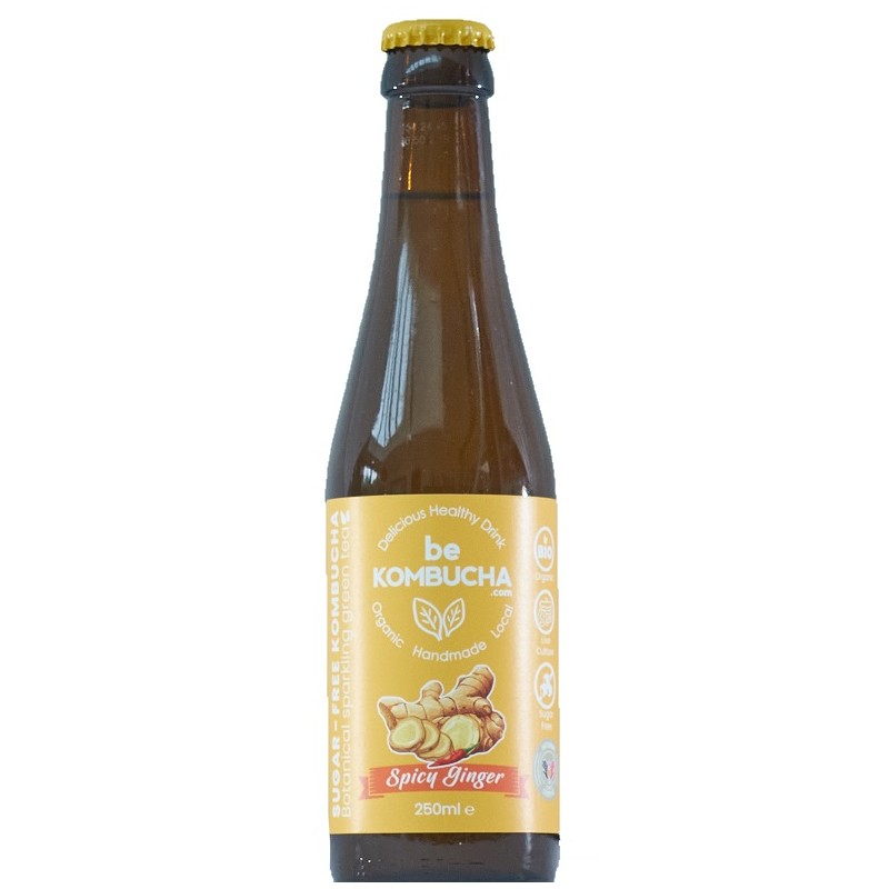 BeKombucha Spicy Ginger Sugar-Free 25cl
