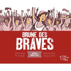Bière LESSE Brune des BRAVES 33cl