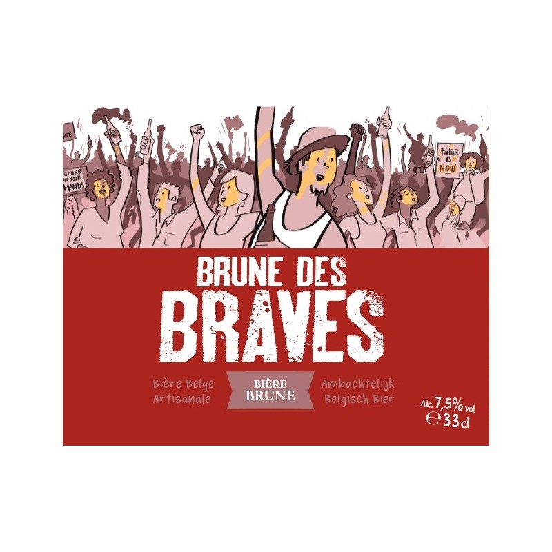 Bière LESSE Brune des BRAVES 33cl