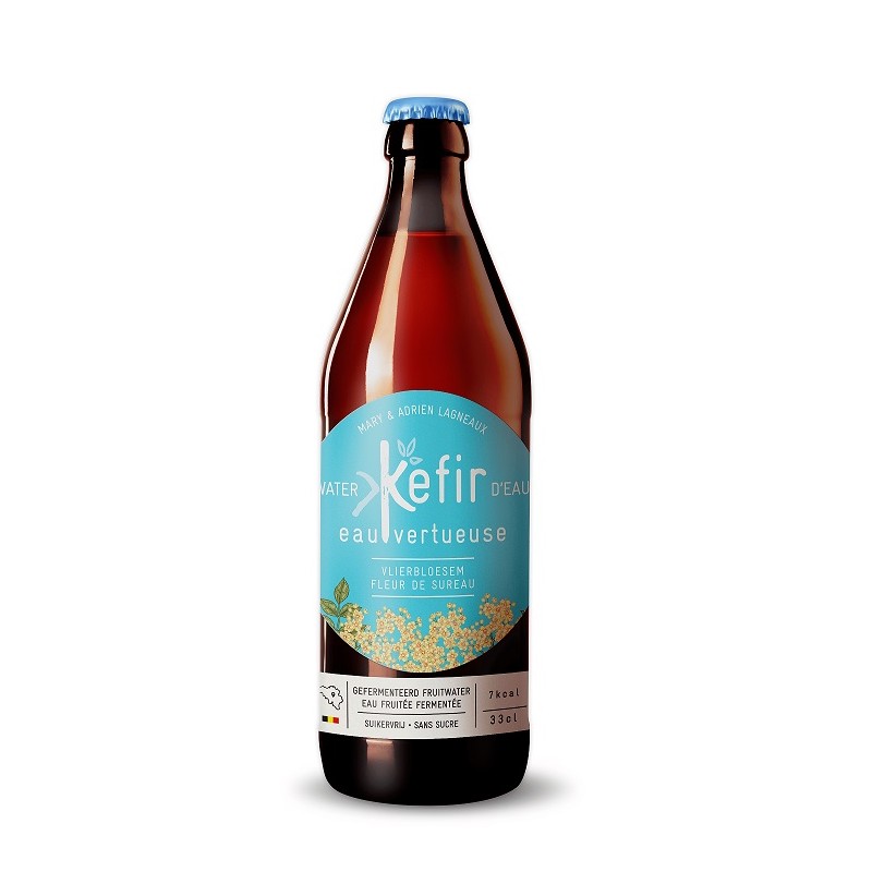 Eau Vert. KEFIR Fleur de Sureau 33cl
