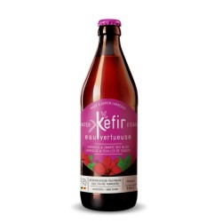 Eau Vert. KEFIR Hibiscus Feuillles Cassis 33cl