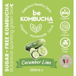 BeKombucha Concombre lime Sugar-Free 25cl