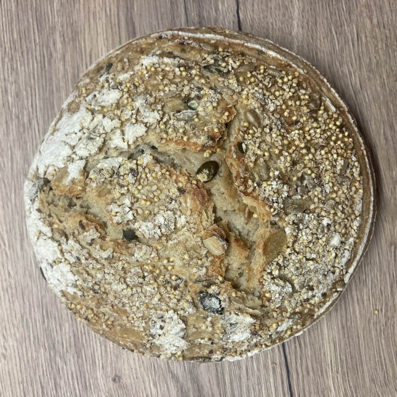 PAIN 442.Levain Froment 80% SESAM-TOURN-POTIR 800g