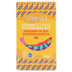FISH4EVER Sardines entières huile tournesol 120g
