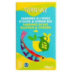 FISH4EVER Sardines entières H.olive citron 120g