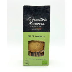 Indisponible - Biscuits Salés Ail & Romarin 100g