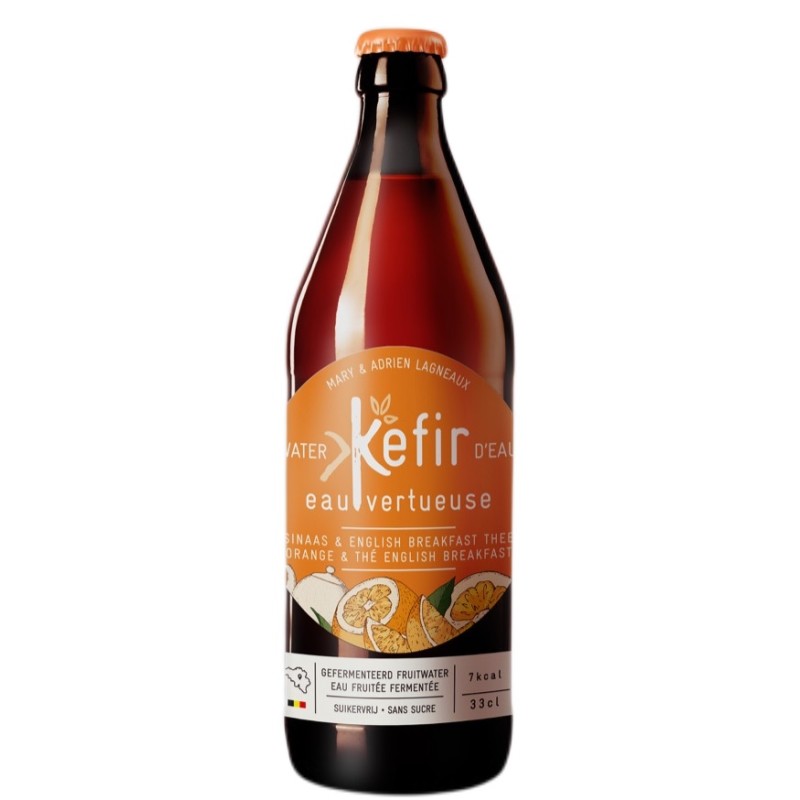 Eau Vert. KEFIR Orange Thé 33cl