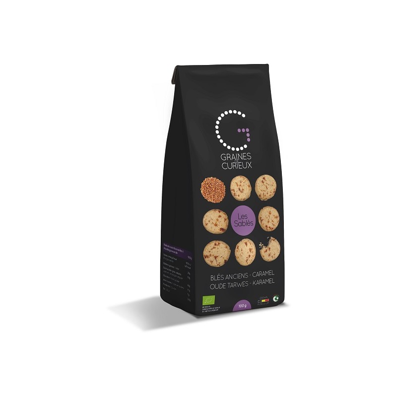 GDC008 Biscuit Blé ancien au caramel 100g