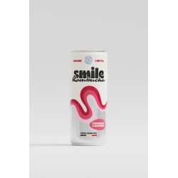 SMILE Kombucha STRAWBERRY & RASPBERRY canette
