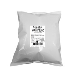 Haricots blancs Lingots 2 sas de 2,5kg
