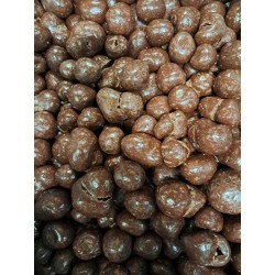 Framboises séchées enrobées chocolat NOIR
