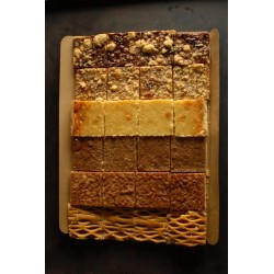 Assortiment de carrés tarte 24 PC 6 goûts diff.